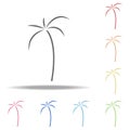 palm icon. Elements of web in multi colored icons. Simple icon for websites, web design, mobile app, info graphics