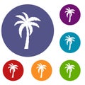 Palm icons set