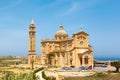 Palm leaves and Ta 'Pinu Church