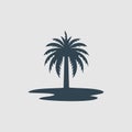 The palm monogram design logo inspiration