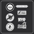 Palm oil free stickers