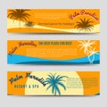 Palm Paradise banners set