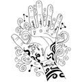 Palm Reading Hand Icon