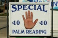 Palm Reading Sign Royalty Free Stock Photo