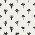 Palm seamless pattern. Repeating palm trees patern. Modern tree. Contemporary background. Repeated tropical texture summer print Royalty Free Stock Photo
