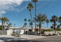 Palm Springs, California classic midcentury residential architecture Royalty Free Stock Photo