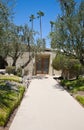 Palm Springs House with Walkway and Doors Royalty Free Stock Photo