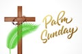 Palm Sunday calligraphy greeting card