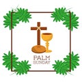 Palm sunday card invitation celebration religious