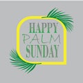 Palm sunday with realstick Royalty Free Stock Photo