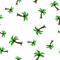 Palm tree with coconut seamless pattern