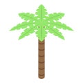 Palm tree icon, isometric style Royalty Free Stock Photo