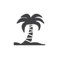 Palm tree icon vector