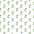 Palm tree island seamless pattern isolated on white background Royalty Free Stock Photo