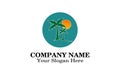 Palm tree logo design Royalty Free Stock Photo
