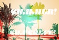 Palm tree print Royalty Free Stock Photo