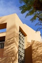 Palm tree and Southwestern architecture