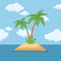 Palm tree vector design illustration