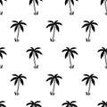 Palm tree vector seamless pattern Royalty Free Stock Photo