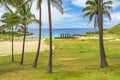 Anakena Beach and Ahu Nao Nao, Easter Island, Chile