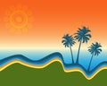 Palm trees design