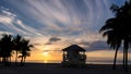 Miami Beach at sunrise Royalty Free Stock Photo