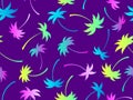 Palm trees silhouettes seamless pattern. Colorful gradient palm trees. Summer time, wallpaper with tropical pattern. Design for Royalty Free Stock Photo