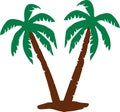 Palm trees vector