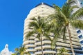 Palm Trees White Art Deco Buildings Miami Beach Florida Royalty Free Stock Photo