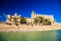 Palma Cathedral and the Almudaina Palace Royalty Free Stock Photo