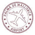 Palma De Mallorca Airport stamp.