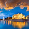 Palma de Mallorca Cathedral Seu sunset Majorca