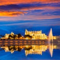 Palma de Mallorca Cathedral Seu sunset Majorca Royalty Free Stock Photo