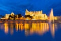 Palma de Mallorca Cathedral Seu sunset Majorca Royalty Free Stock Photo