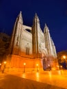 Palma de Mallorca Cathedral Seu sunset Majorca Royalty Free Stock Photo