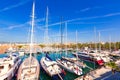 Palma de Mallorca port marina in Majorca Balearic Royalty Free Stock Photo