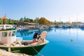 Palma de Mallorca port marina Majorca Cathedral Royalty Free Stock Photo