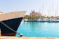 Palma de Mallorca port marina Majorca Cathedral Royalty Free Stock Photo