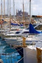 Palma de Mallorca port marina Majorca Cathedral Royalty Free Stock Photo