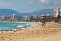 Empty beach at the Playa de Palma Royalty Free Stock Photo