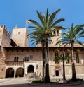 Courtyard of the Almudaina palace in Palma de Mallorca, Spain Royalty Free Stock Photo