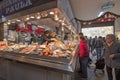 Pere Garau market vendors and buyers