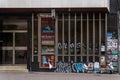 ATM of a closed and abandoned bank. Balearic Credit Bank