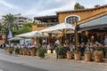 Marina in the tourist resort of Puerto Portals, Spain Royalty Free Stock Photo