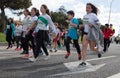 Palma half marathon young runners during popular race