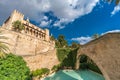 The Royal Palace of La Almudaina, Alcazar (fortified palace) of the city. Royalty Free Stock Photo