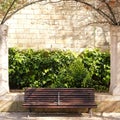 Palma Mallorca kings palace garden park bench