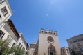 Basilica Sant Francesc flanked by residential buildings