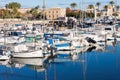 Portixol marina with boats and small yachts Royalty Free Stock Photo