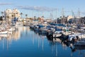 Portixol marina with boats and small yachts Royalty Free Stock Photo